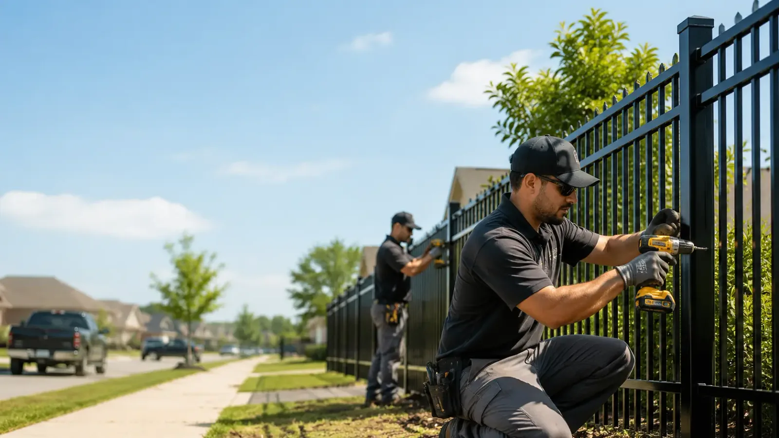 Metal Fence Installation in Foxboro, MA